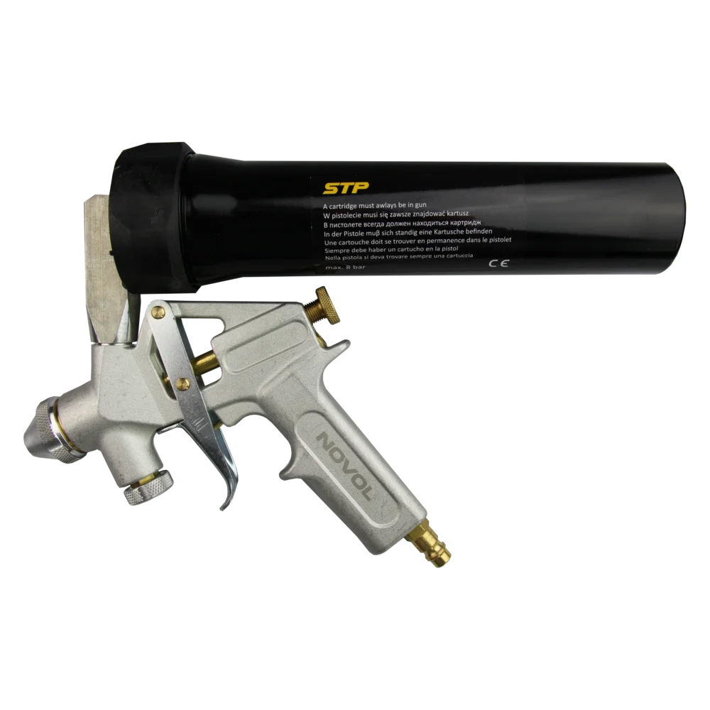 Mastic polimer pulverizabil, Novol STP Flow, diferite culori, pentru pistol pneumatic, gramaj 290 ml [7]