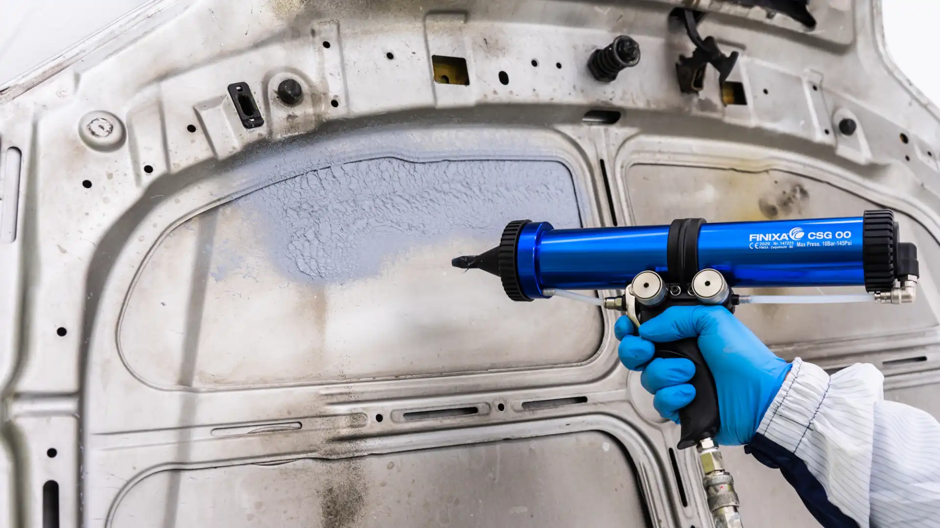 Mastic polimer pulverizabil, Finixa SSS, diferite culori, pentru pistol pneumatic, gramaj 290 ml [5]