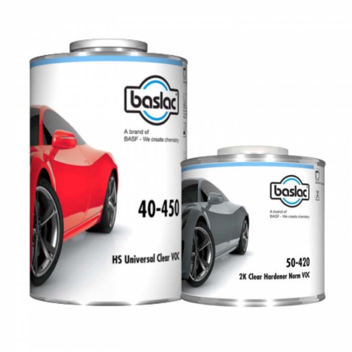 Pachet lac auto, Baslac 40-450 HS 2:1, gramaj 1 / 5 litri lac + 0.5 / 2.5 litri intaritor [1]