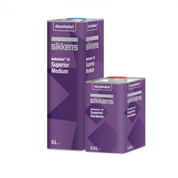 Pachet lac auto HS 2:1, Sikkens Autoclear LV Superior, gramaj 5 litri lac + 2.5 litri intaritor [1]