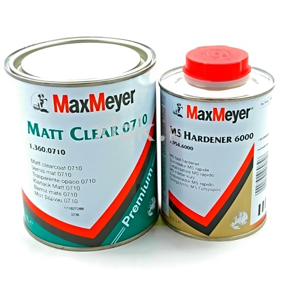 Pachet lac auto mat, Max Meyer 0710 Mat Clear, cantitate 1 litri lac si 0.5 litri intaritor [1]