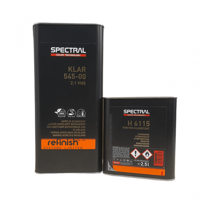 Pachet lac auto, Novol Spectral Klar 545-00, VHS 2:1, gramaj 1 litru lac + 0.5 litri intaritor [2]