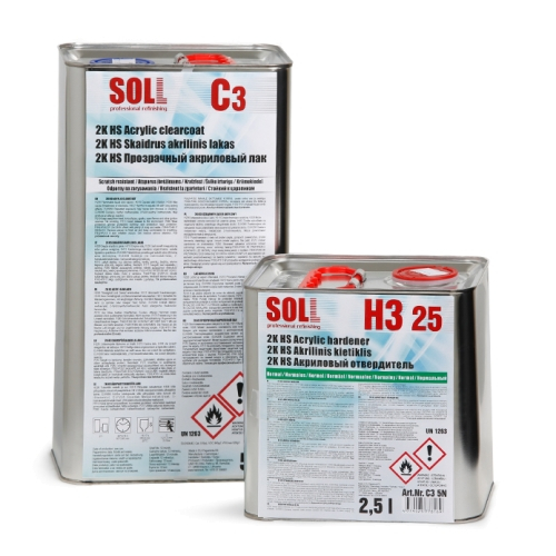 Pachet lac auto, Soll C3 HS, cantitate la alegere, contine intaritor [2]