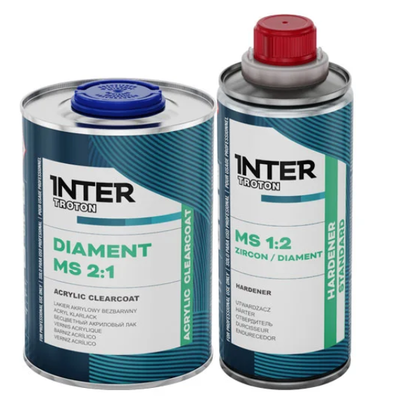 Pachet lac auto + intaritor, Troton Diament MS 2:1, uscare lent, normal, rapid, gramaj 1 litru / 5 litri [1]