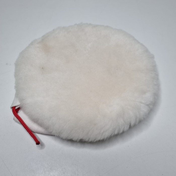 Pad din lana naturala de oaie, ABW B1X0_W, 150/180 mm, cu snur, pentru polishat, 1 buc [2]