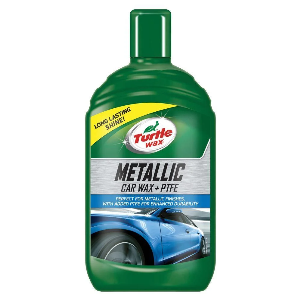 Pasta abraziva + ceara, TurtleWax Metallic Car Wax Plus PTFE, pentru metale, 300 ml [1]