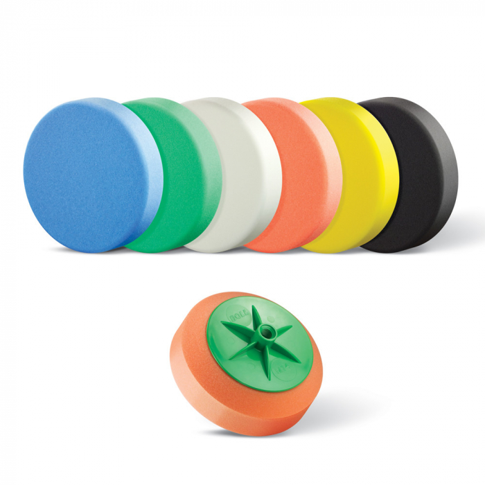 Burete polish, Boll PRBL-30091/3/5, montare pe masina cu 5/8, diametru 150 mm, diferite duritati si culori [1]
