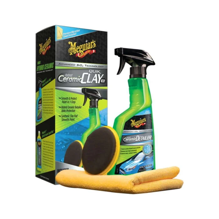 Solutie decontaminare suprafete, Meguiar's Hybrid Ceramic Clay Kit, set 3 piese [1]