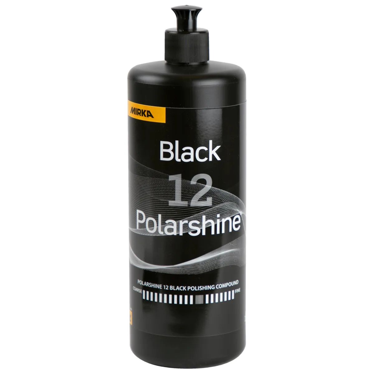 Pasta polish, Mirka® Polarshine® 12 Black Polishing Compound, pentru culori inchise pe bază de apă și fără silicon, gramaj 1 litru [1]