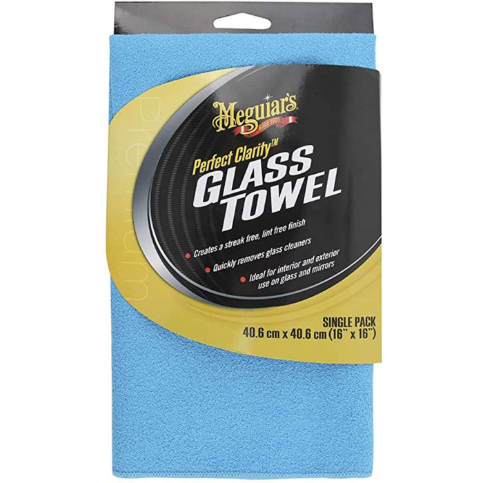 Laveta microfibra, Meguiar's Perfect Clarity Glass Towel, pentru geamuri [1]