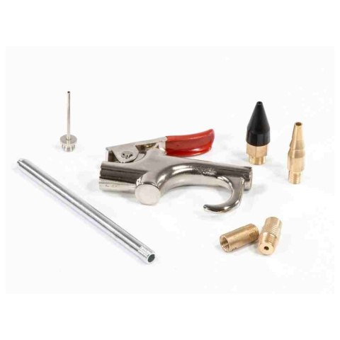 Pistol de suflat cu aer, Matrix  573369, pachet cu 6 duze de schimb [2]