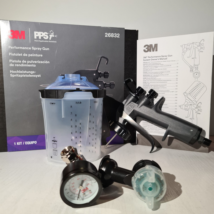 Pistol de vopsit, 3M Accuspray PPS 2.0 26832, contine pistol de vopsit, manometru, cana refolosibila, duza la alegere [3]