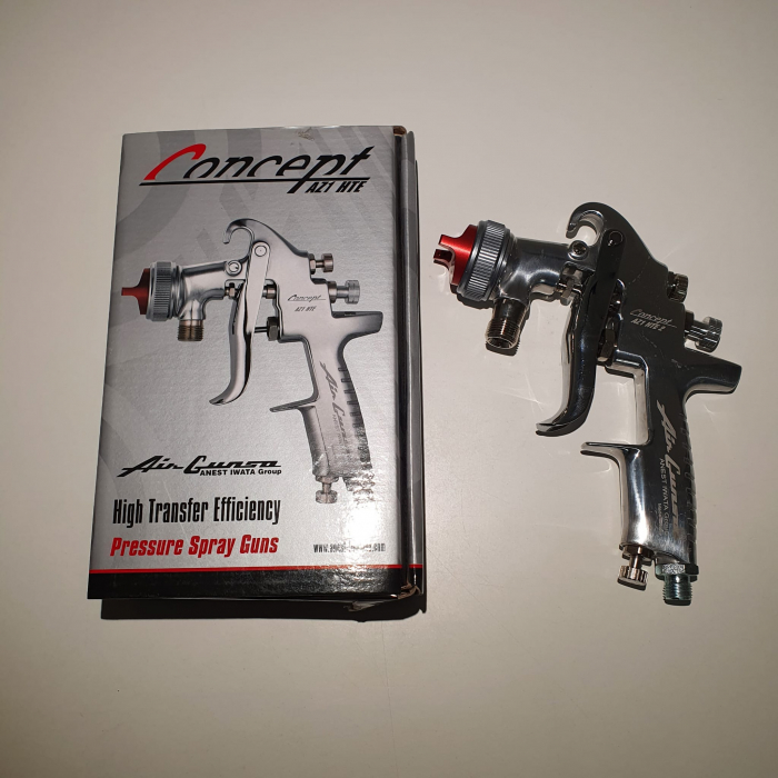 Pistol de vopsit cu prezurizare, Anest Iwata AZ1 HTE 2P, duza la alegere, consum aer 416 l/min [4]