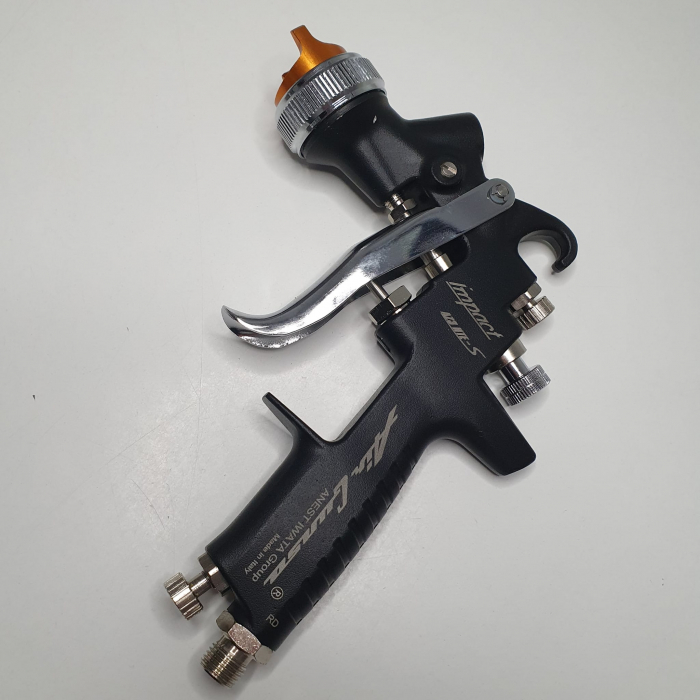Pistol de vopsit, Anest Iwata AZ3 HTE-S Impact - Black Version Air Gunsa, cupa plastic 600 ml, diferite duze la alegere [9]