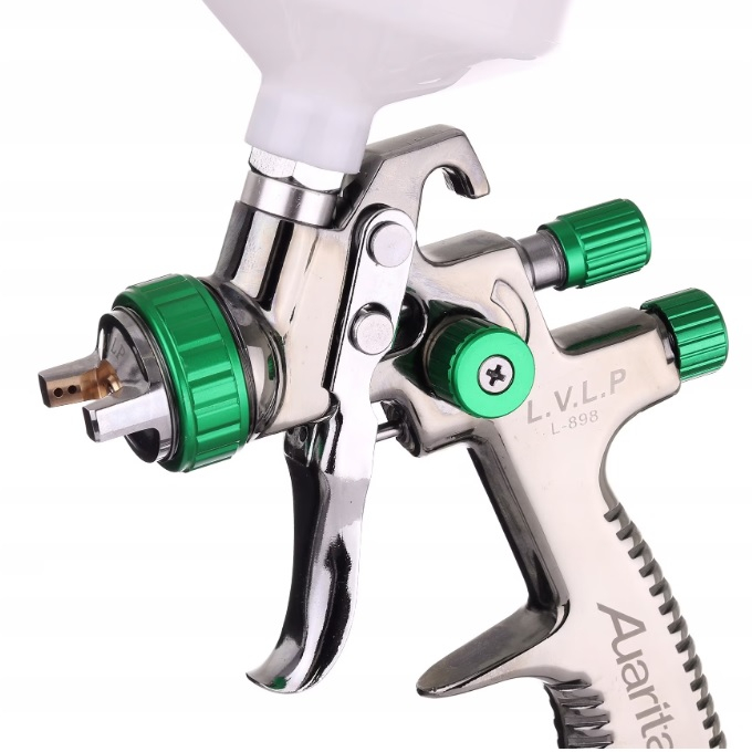 Pistol de vopsit, Auarita 898-2 LVLP, cana plastic 600 ml, consum aer 254 - 311 l/min, duza 1.3 mm [2]