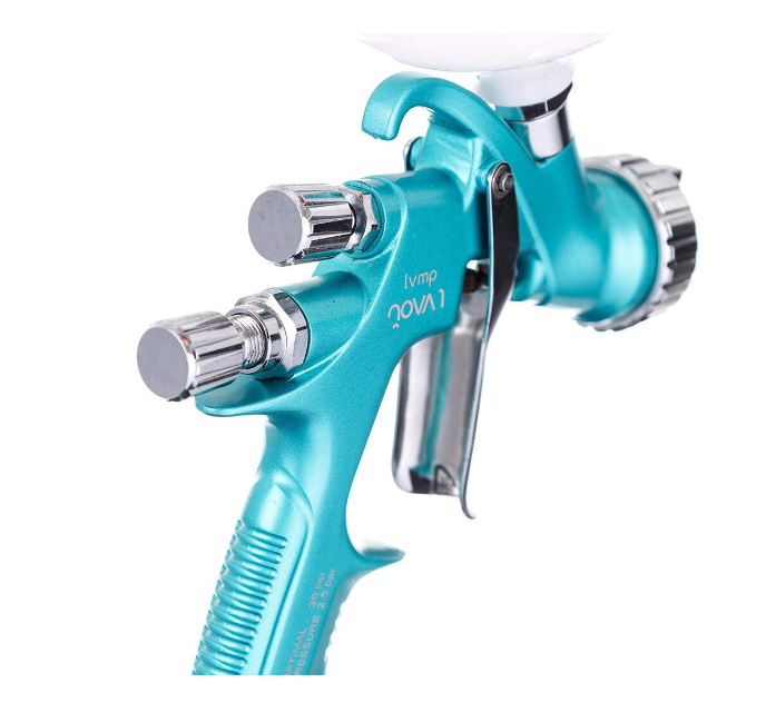 Pistol de vopsit, Auarita NOVA 1 LVMP, cana plastic 600 ml, consum aer 250 - 310 l/min, duza 1.8 mm [6]