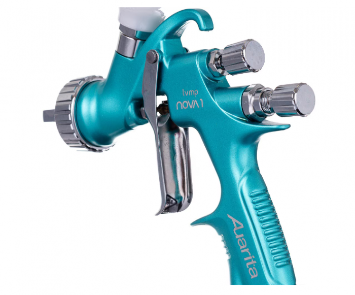 Pistol de vopsit, Auarita NOVA 1 LVMP, cana plastic 600 ml, consum aer 250 - 310 l/min, duza 1.8 mm [4]
