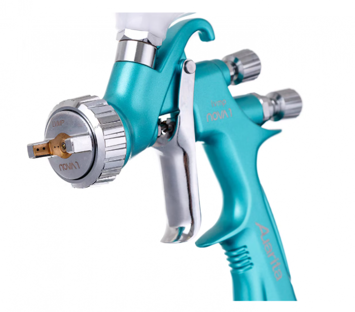 Pistol de vopsit, Auarita NOVA 1 LVMP, cana plastic 600 ml, consum aer 250 - 310 l/min, duza 1.8 mm [3]