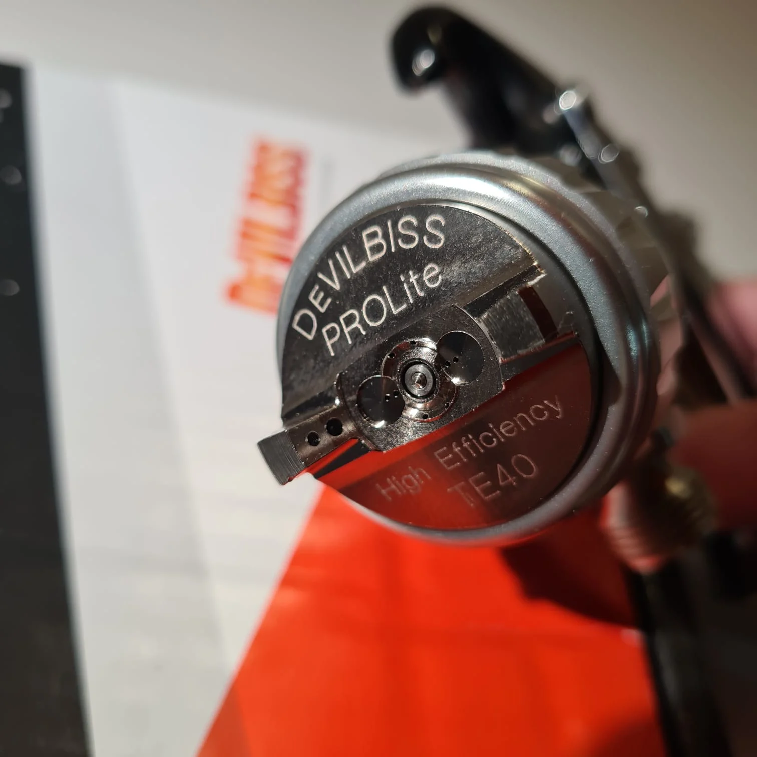 Pistol de vopsit cu prezurizare, DeVilbiss GTi Pro Lite, duza la alegere, fluture la alegere, consum aer de la de la 270 l/min [4]