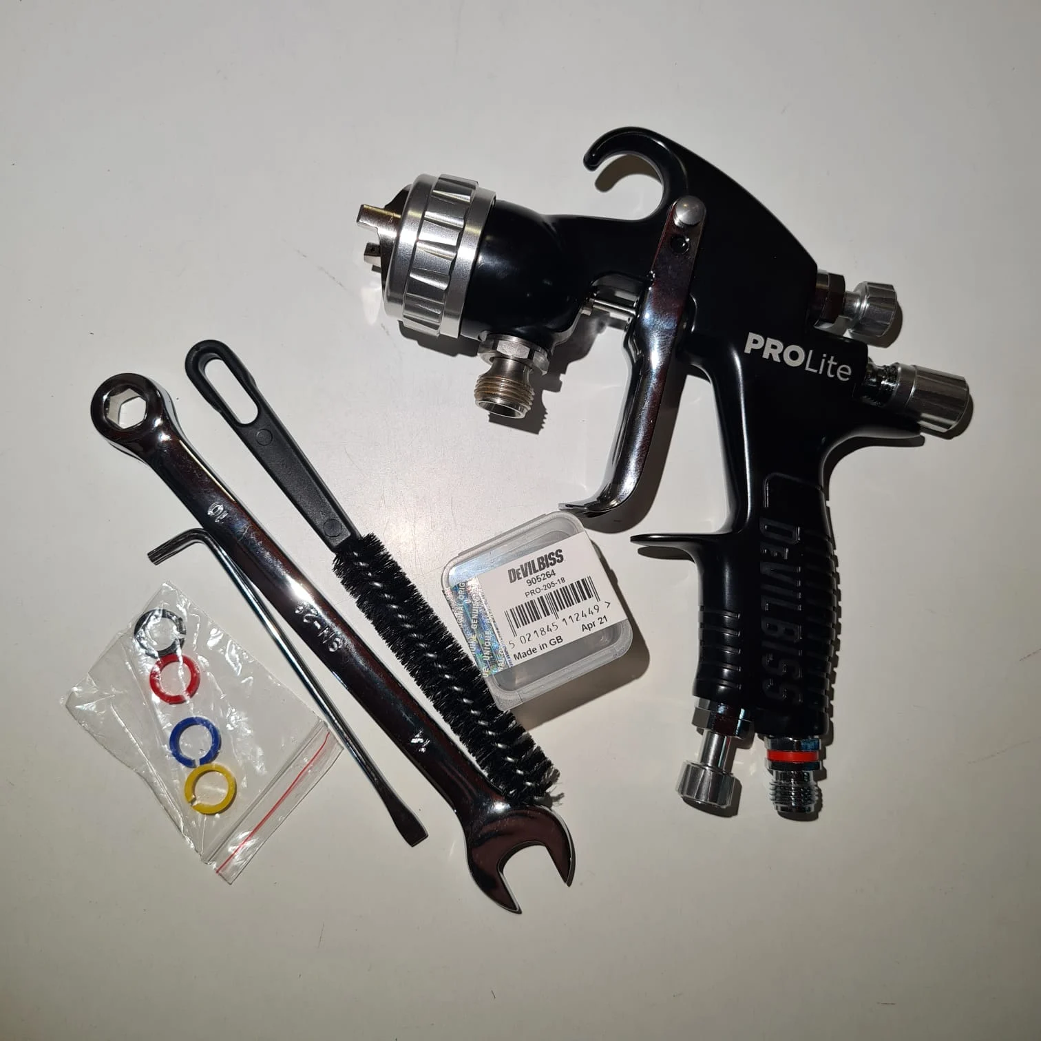 Pistol de vopsit cu prezurizare, DeVilbiss GTi Pro Lite, duza la alegere, fluture la alegere, consum aer de la de la 270 l/min [8]