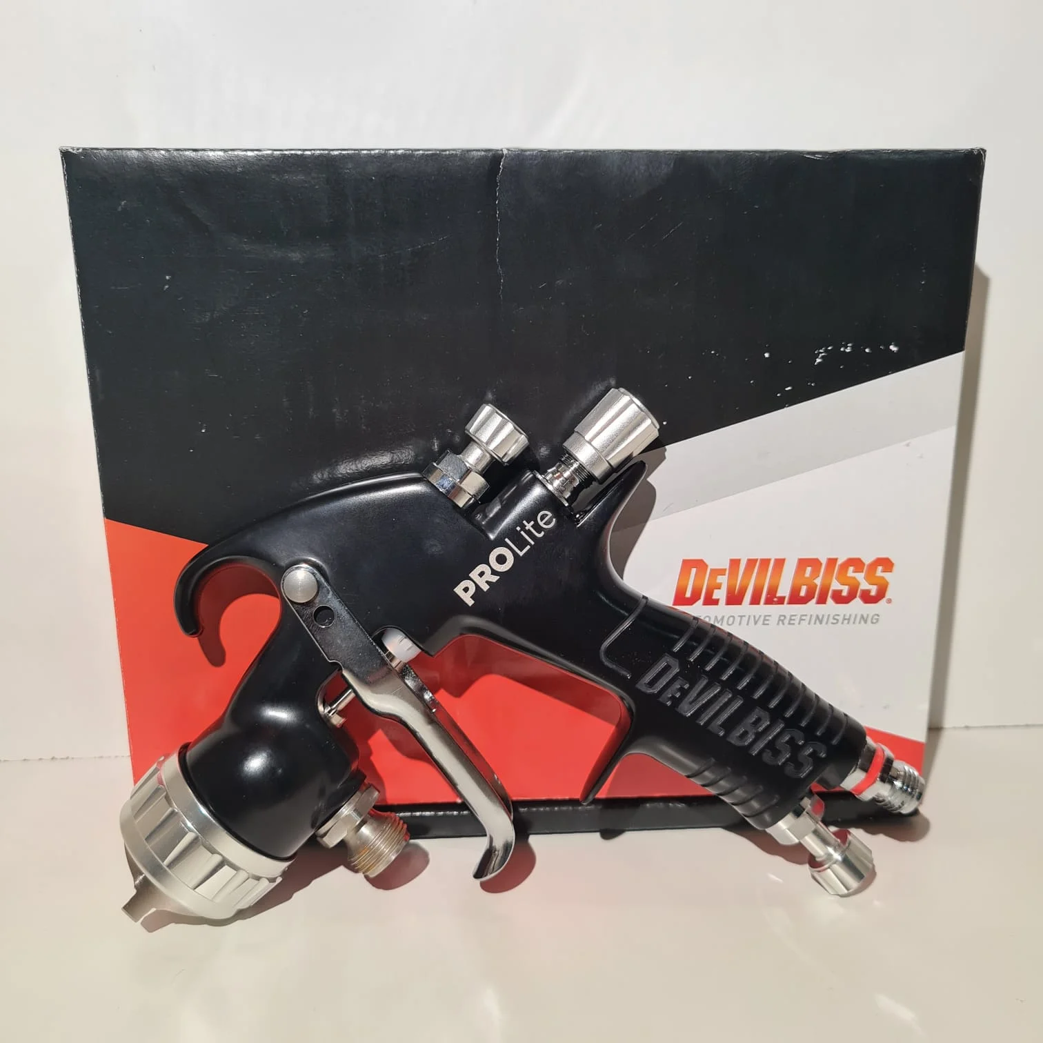 Pistol de vopsit cu prezurizare, DeVilbiss GTi Pro Lite, duza la alegere, fluture la alegere, consum aer de la de la 270 l/min [9]