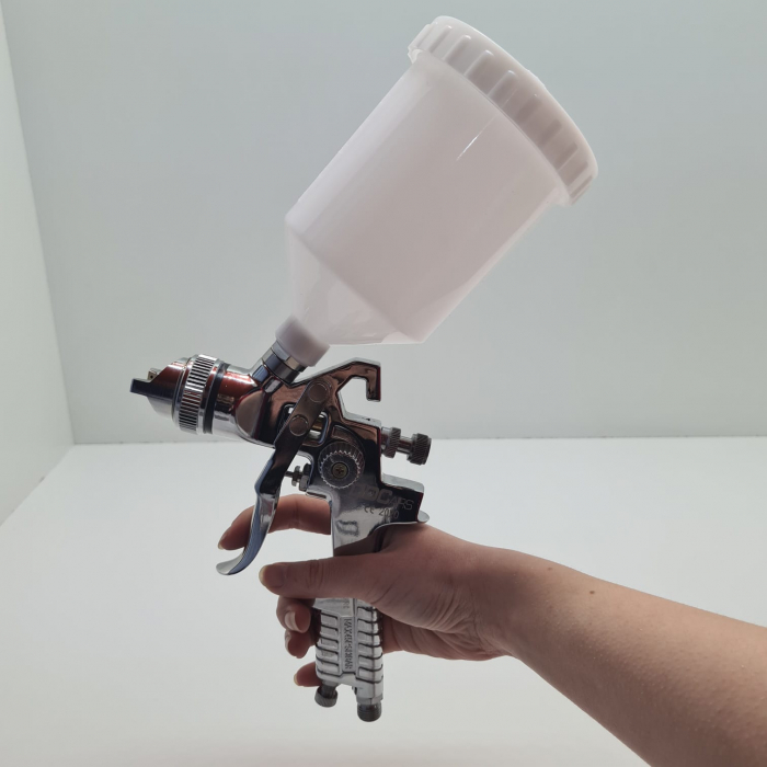 Pistol de vopsit, DDCars HVLP H-827, cana 600 ml, duza la alegere, consum aer 170-300 l/min [4]