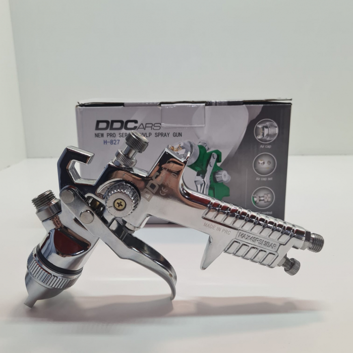 Pistol de vopsit, DDCars HVLP H-827, cana 600 ml, duza la alegere, consum aer 170-300 l/min [3]