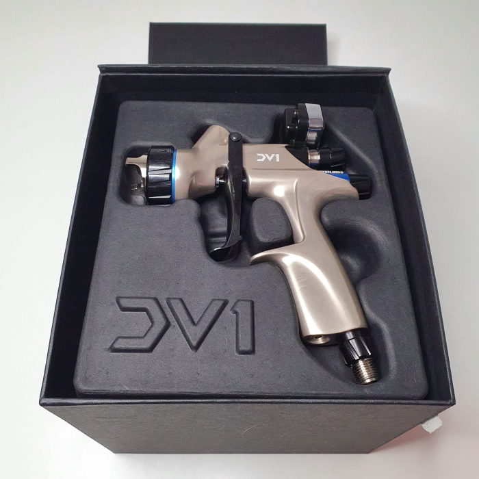 Pistol de vopsit DeVilbiss DV1 VOPSEA (DIGITAL), cupa plastic 600 ml, duza la alegere, consum aer incepand cu 300 l/min [8]