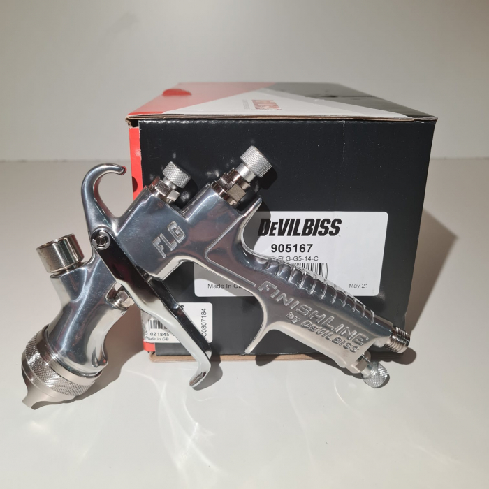Pistol de vopsit DeVilbiss FLG-G5, cupa plastic 560 ml, disponibil diferite duza, consum aer 277 l/min [2]