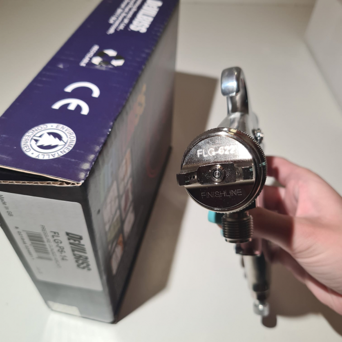 Pistol de vopsit cu prezurizare, DeVilbiss FLG-P5, duza la alegere, consum aer 277 l/min [6]