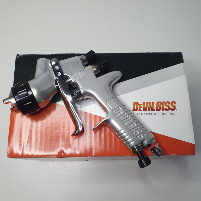 Pistol de vopsit DeVilbiss GPG-PR10, cap aer PR10, cupa plastic 560 ml, duza la alegere, consum aer 340 l/min [8]