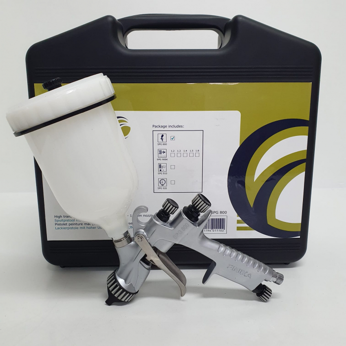 Pistol de vopsit, Finixa SPG 800, cupa plastic 600 ml, consum aer 280 l/min pentru Vopsea, duza 1.3 mm [5]