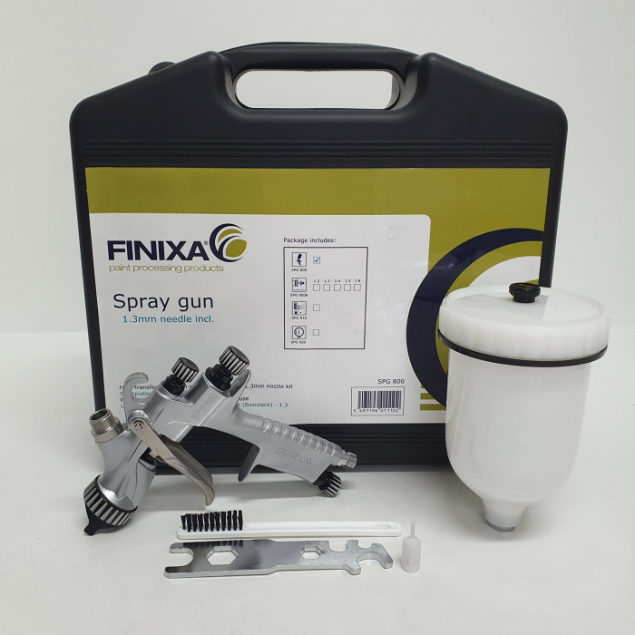 Pistol de vopsit, Finixa SPG 800, cupa plastic 600 ml, consum aer 280 l/min pentru Vopsea, duza 1.3 mm [4]