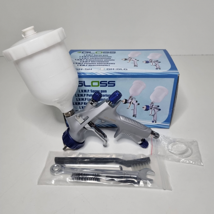 Pistol de vopsit Gloss GH-SH LVMP, cupa plastic 600 ml, duza la alegere, consum aer incepand cu 255 l/min [2]