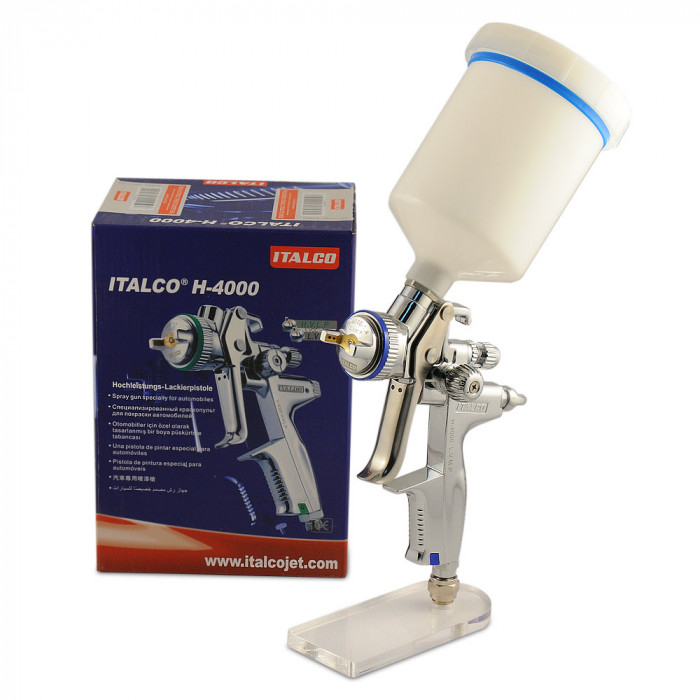 Pistol de vopsit, Italco H4000 LVMP, cupa plastic 600 ml, duza 1.3 mm, consum aer incepand cu 250 l/min [2]