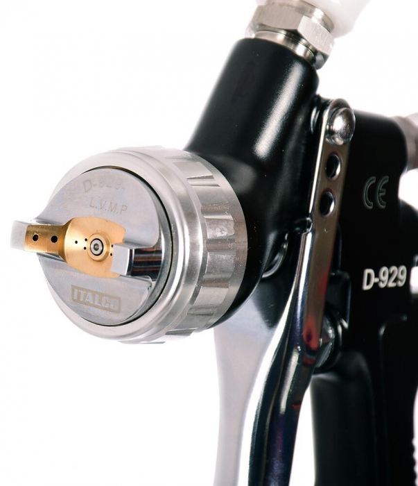 Pistol de vopsit, Italco H-929 LVMP, cupa plastic 600 ml, duza la alegere, consum aer incepand cu 254 l/min [3]