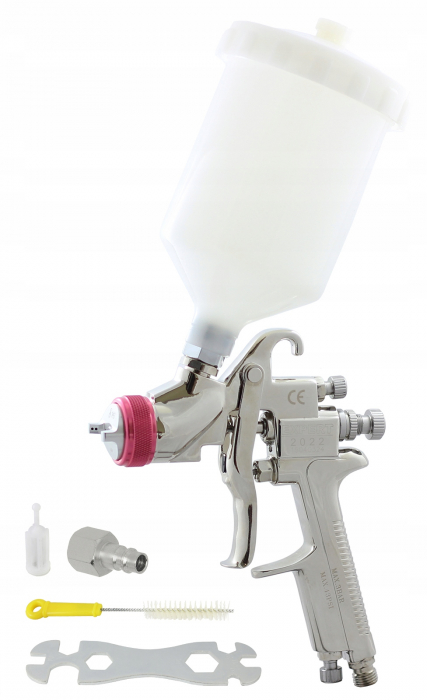 Pistol de vopsit, Novol EXPERT HP, cupa plastic 600 ml, duza 1.4 mm, consum aer incepand cu 320 l/min [3]