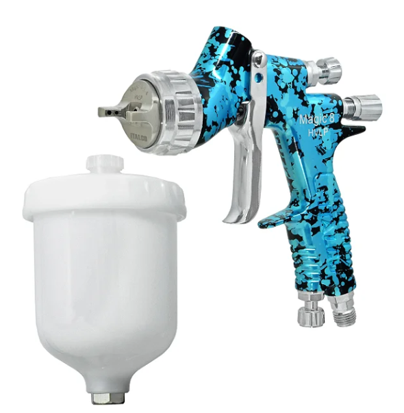 Pistol de vopsit, Italco Magic8 LVMP, cupa plastic 600 ml, duza 1.3 mm, consum aer incepand cu 250 l/min [3]