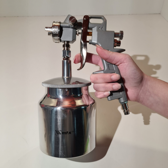 Pistol de vopsit, Matrix 573179, cana jos metalica 750 ml, duza 1.2, 1.5 si 1.8 mm [7]