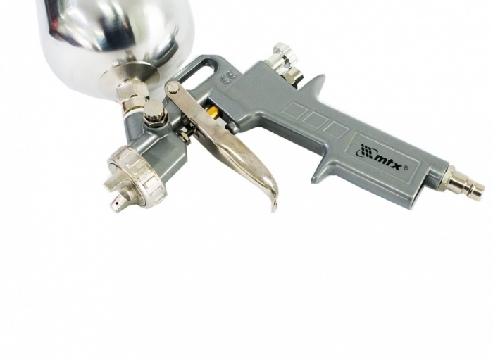 Pistol de vopsit, Matrix 573149, cana metalica 600 ml, duza 1.2, 1.5 si 1.8 mm, consum aer 75 - 230 l/min [3]