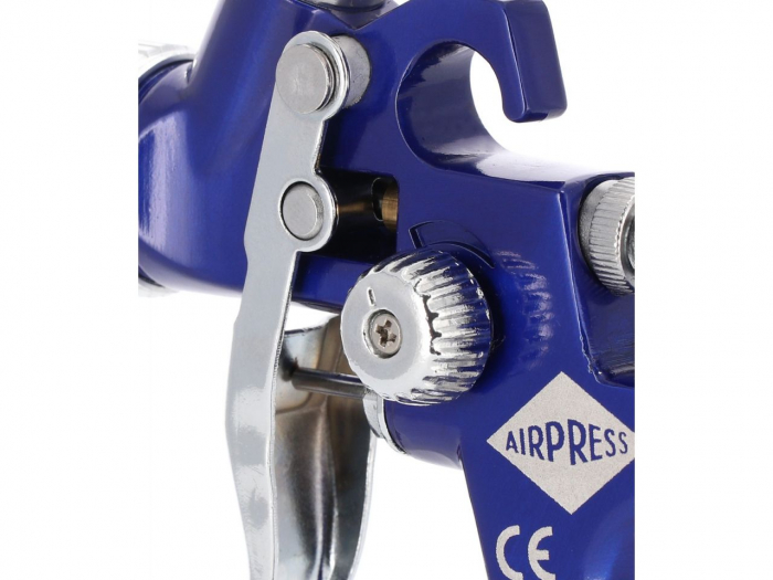Pistol de vopsit pentru retus, Airpress 45102, cana plastic 125 ml, duza la alegere, consum aer 29-99 l/min [4]