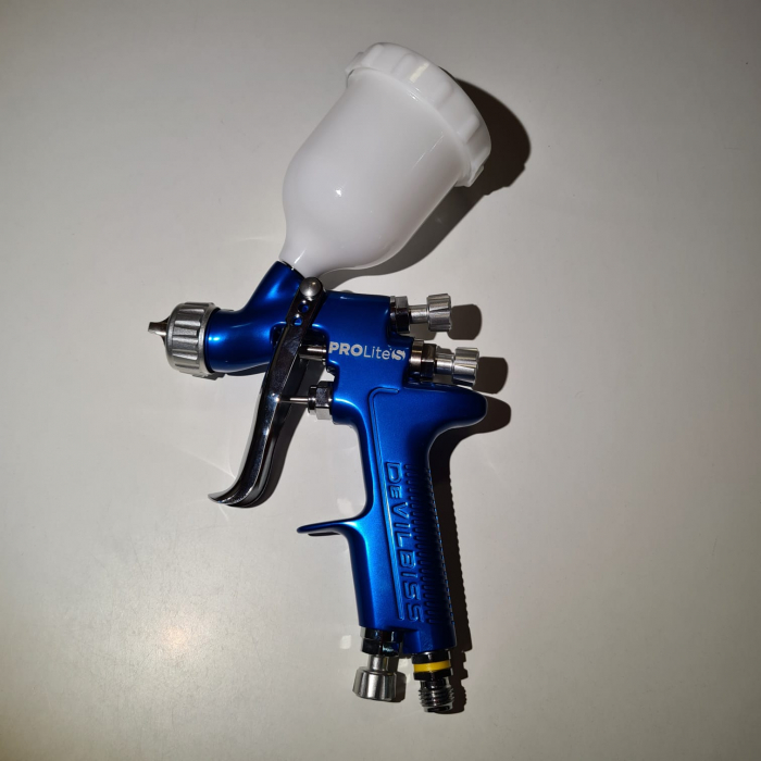 Pistol de vopsit pentru retus, DeVilbiss SRi Pro LITE Mini, cupa plastic 125 ml, duza 0.6 - 1.2 mm, consum aer 50 l/min [5]