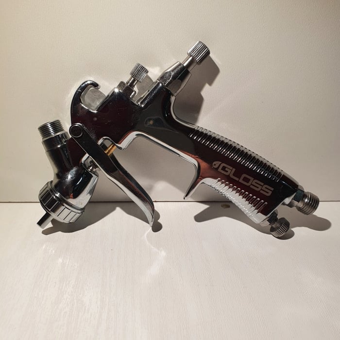 Pistol de vopsit pentru retus, Gloss GMP-102 HVLP, cupa plastic 250 ml, duza 1.0 mm, consum aer incepand cu 113 l/min [4]