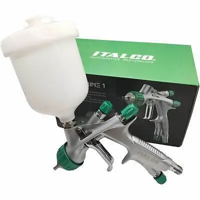 Pistol de vopsit pentru retus, Italco Mini Shine, cana plastic 250 ml, duza la alegere, consum aer 140-190 l/min [3]