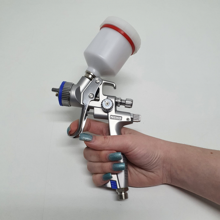 Pistol de vopsit pentru retus, SATAminijet 4400 B RP, duza SR, cupa plastic 125 ml, duza la alegere [6]