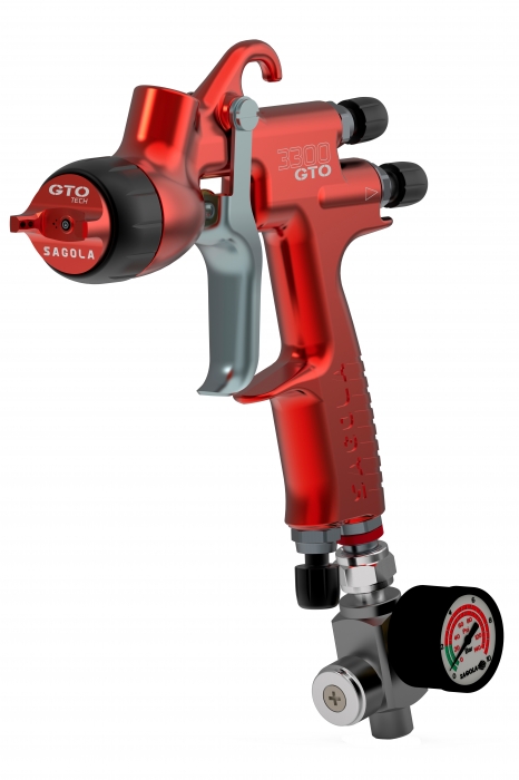 Pistol de vopsit Sagola 3300 GTO Car Tech LAC + Manometru [8]