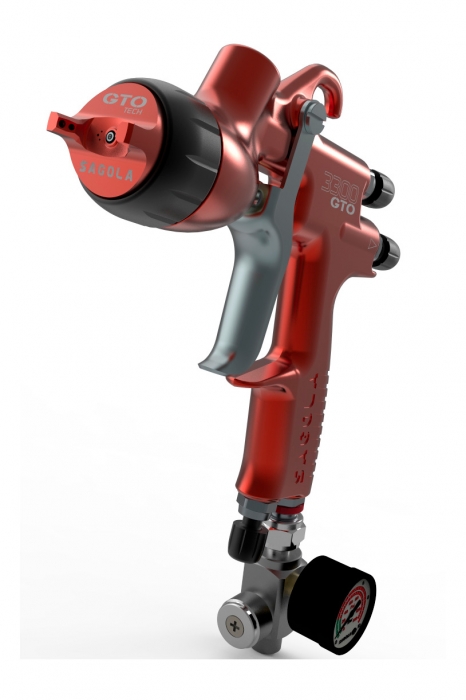 Pistol de vopsit Sagola 3300 GTO Car Tech LAC + Manometru [9]