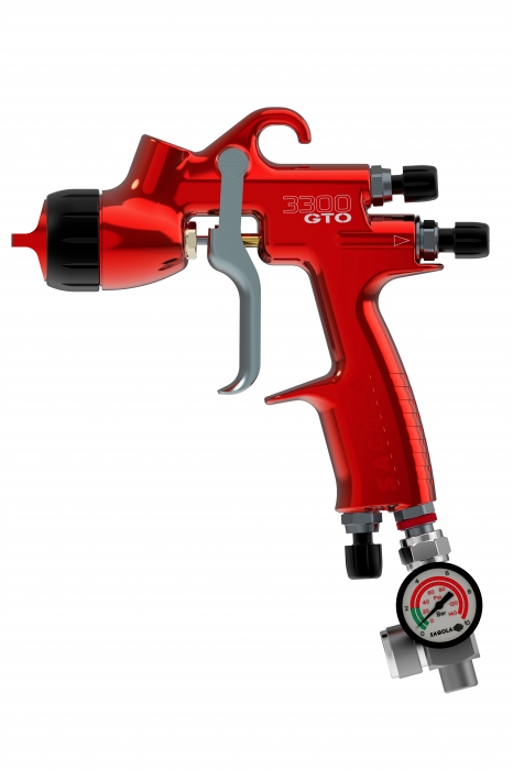 Pistol de vopsit Sagola 3300 GTO Car Tech LAC + Manometru [7]