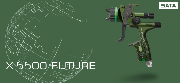 Pistol de vopsit, SATAjet® X 5500 Future, HVLP digital pentru vopsea RPS (fara cana) duză tip O, Editie Limitata [6]