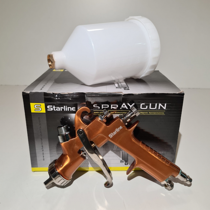 Pistol de vopsit Starline NP W400G cana plastic 0.6 litri duza 1.8 mm [2]